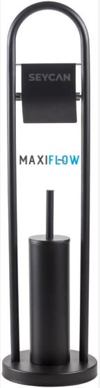 Maxiflow Ayaklı Wc Fırçalık Set Siyah