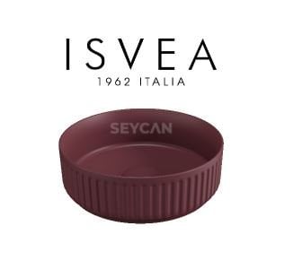 İsvea Ion Tezgah Üstü Lavabo 36 cm Bordo