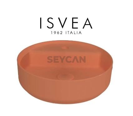 İsvea Infinity Tezgah Üstü Lavabo 42 cm Terracotta