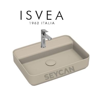 Isvea Infinity Tezgah Üstü Lavabo 55 cm Fildişi