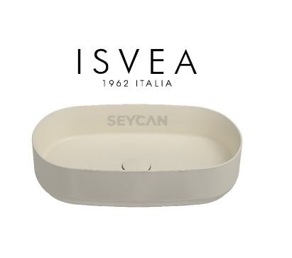 Isvea Infinity Tezgah Üstü Lavabo 55 cm Fildişi