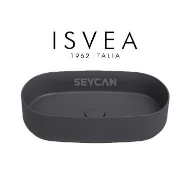 Isvea Infinity Tezgah Üstü Lavabo 55 cm Antrasit