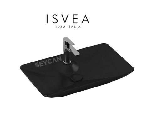 İsvea SistemaY Tezgah Üstü Lavabo 65 cm Siyah