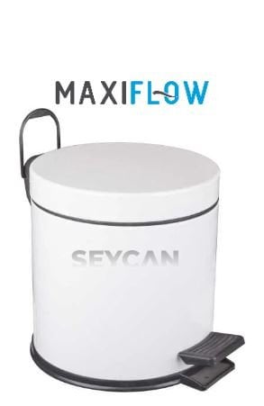 Maxiflow 3 LT Beyaz Pedallı Çöp Kovası