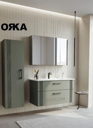 Orka Bari 100 Etajerli Asma Banyo Dolabı