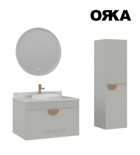 Orka Molino 80 cm Asma Banyo Dolabı