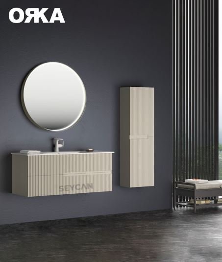 Orka MoonLight 120 cm Asma Banyo Dolabı