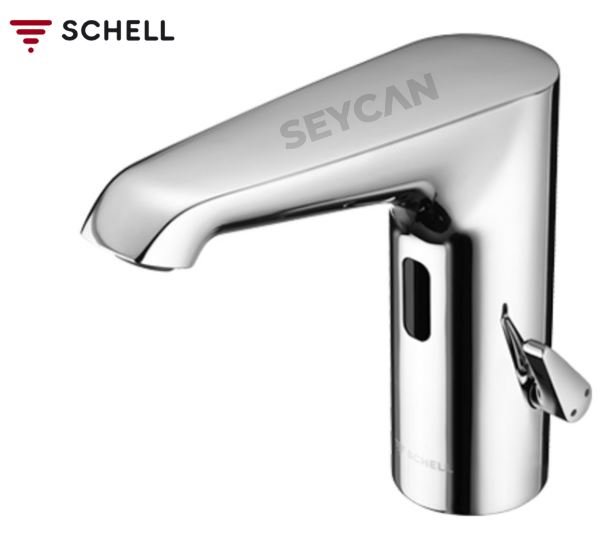 SCHELL XERIS E Çift su pilli Lavabo Bataryası, orta